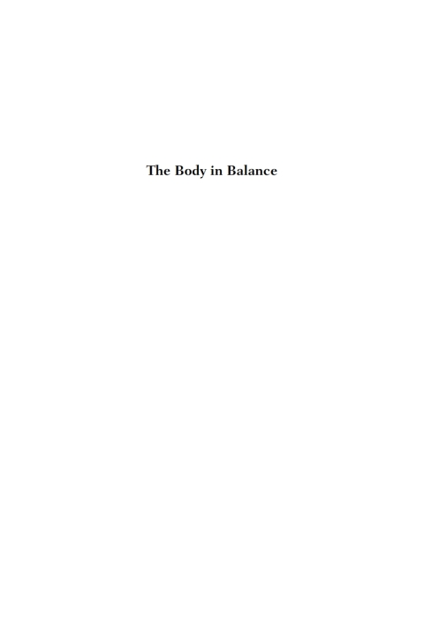 Cover image for book The Body in Balance