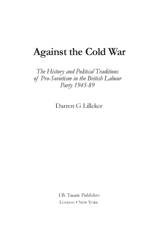 Cover image for book Against the Cold War