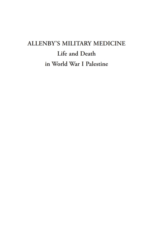 Cover image for book Allenby's Military Medicine