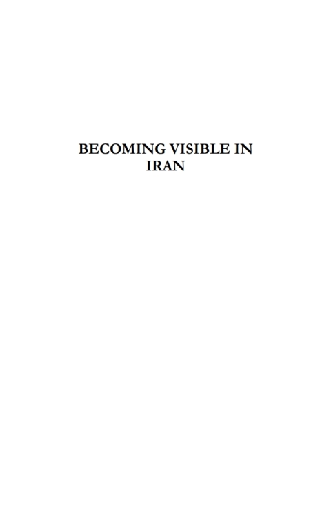 Cover image for book Becoming Visible in Iran
