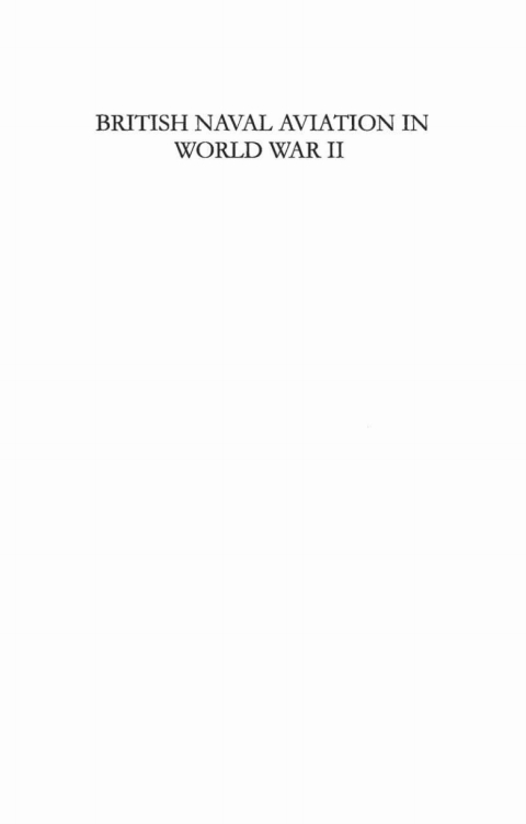 Cover image for book British Naval Aviation in World War II