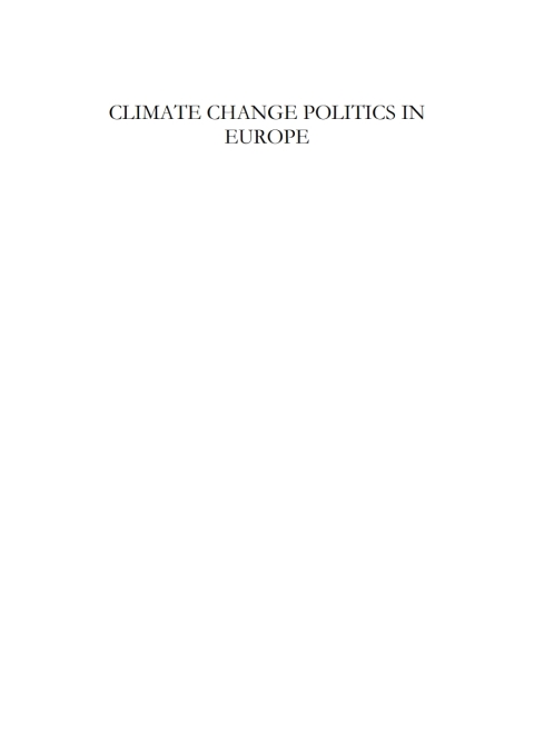 Cover image for book Climate Change Politics in Europe