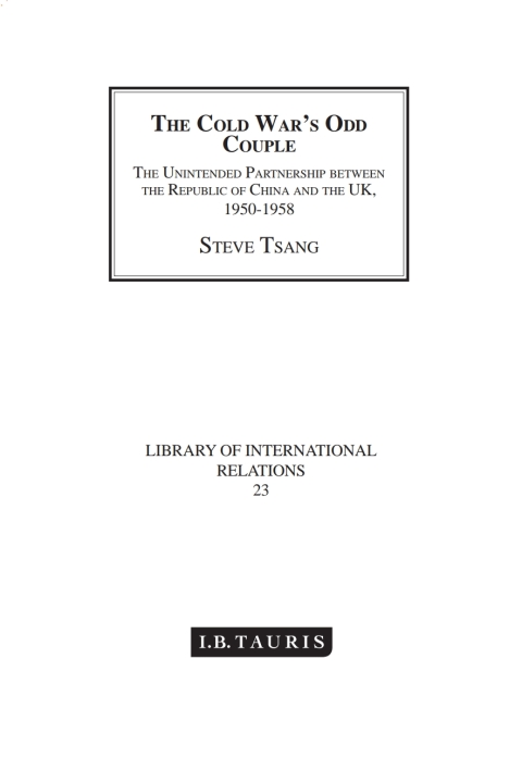 Cover image for book The Cold War's Odd Couple