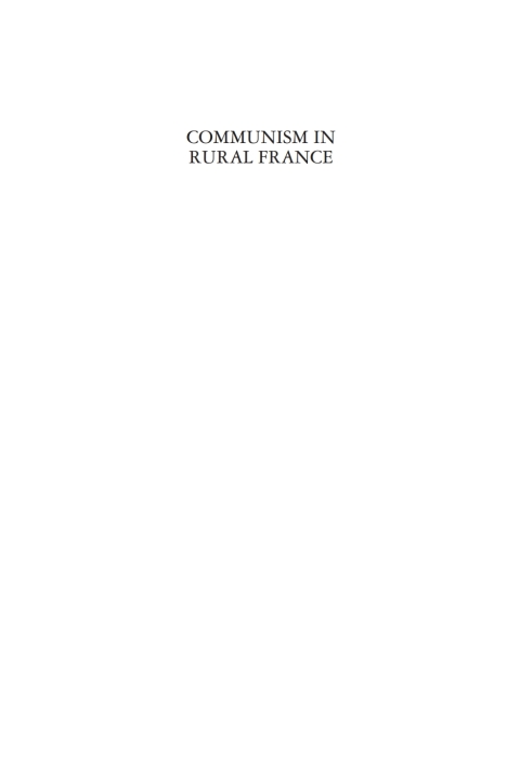 Cover image for book Communism in Rural France