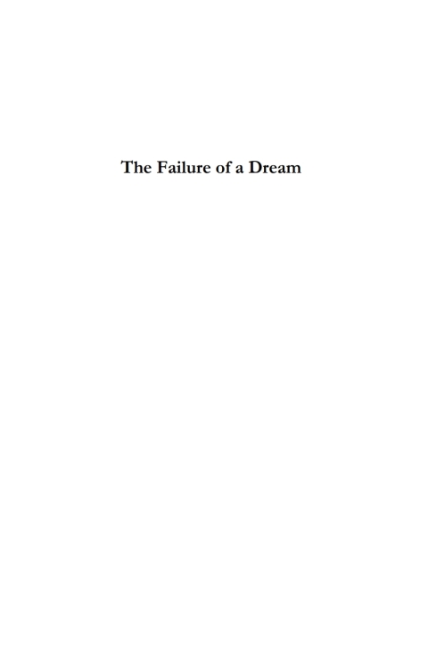 Cover image for book The Failure of a Dream