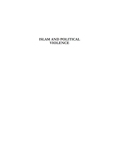 Cover image for book Islam and Political Violence