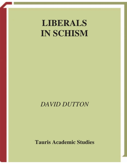 Cover image for book Liberals in Schism