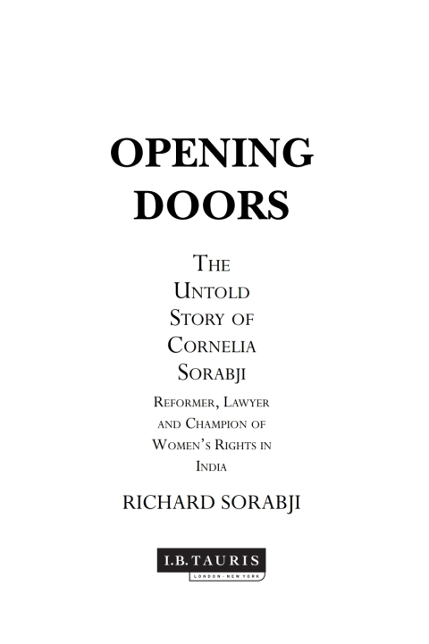Cover image for book Opening Doors