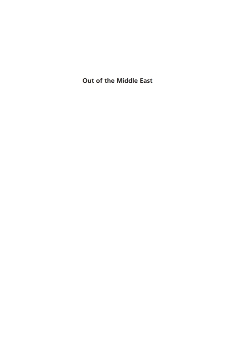 Cover image for book Out of the Middle East