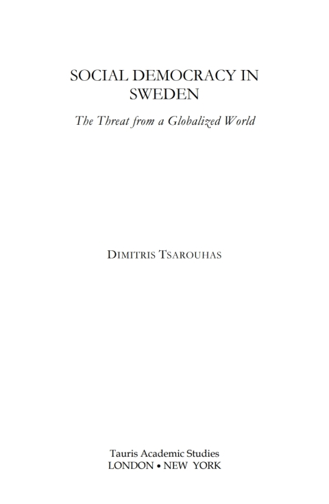 Cover image for book Social Democracy in Sweden