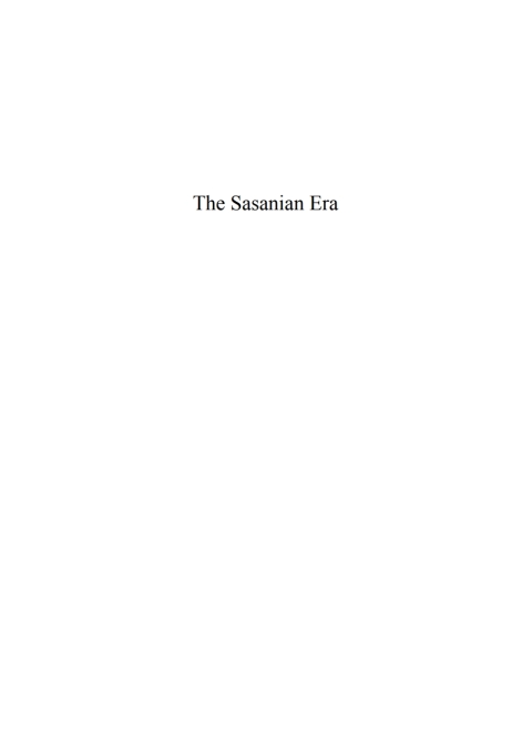 Cover image for book The Sasanian Era