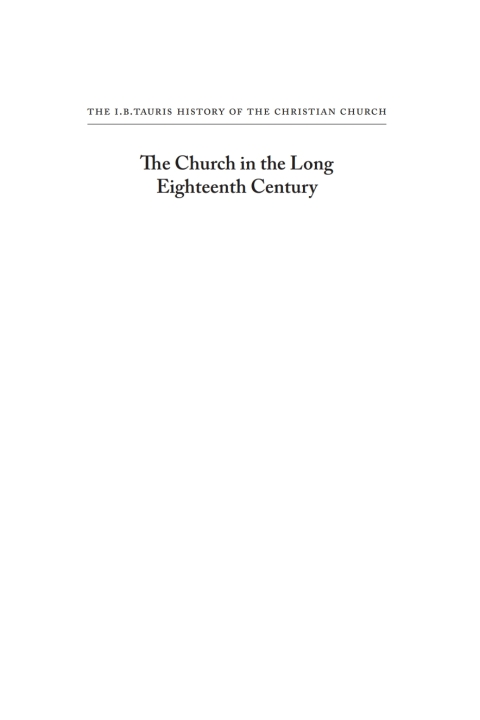 Cover image for book The Church in the Long Eighteenth Century
