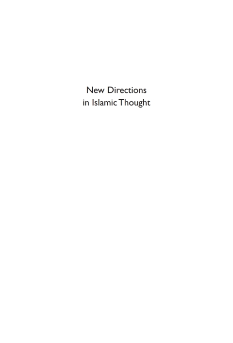 Cover image for book New Directions in Islamic Thought