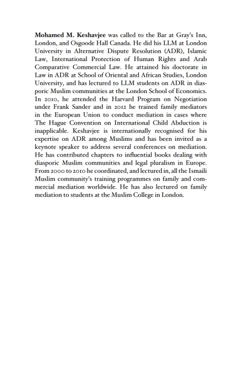 Cover image for book Islam, Sharia and Alternative Dispute Resolution