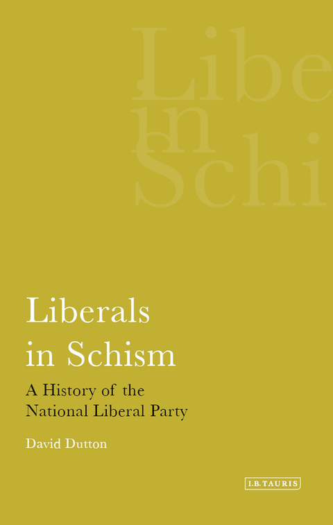 Cover image for book Liberals in Schism