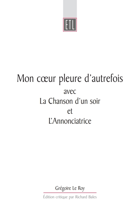 Cover image for book Mon Coeur Pleure D'Autrefois