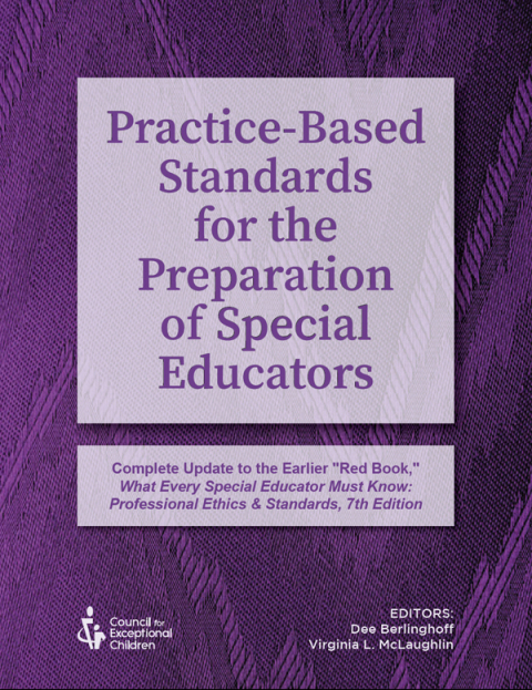 Cover image for book Practice-Based Standards for the Preparation of Special Educators