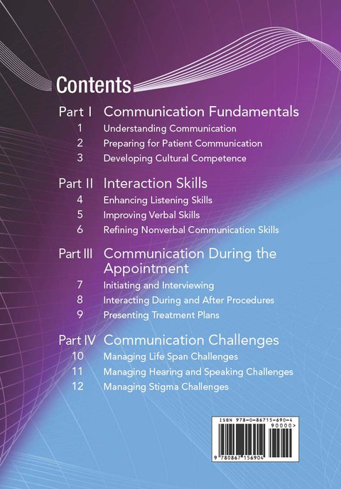Cover image for book Communication Skills for Dental Health Care Providers