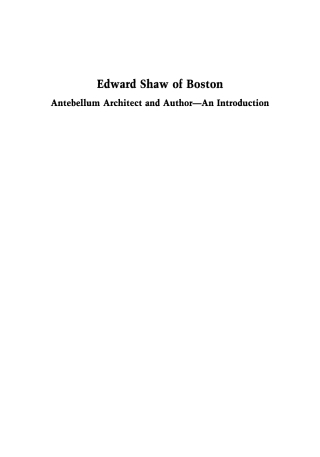 Edward Shaw of Boston