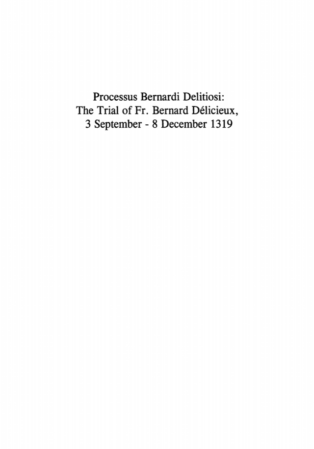 Processus Bernardi Delitiosi