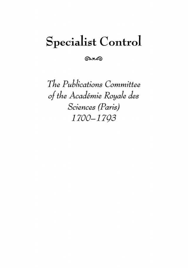 Specialist Control