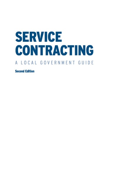 Cover image for book Service Contracting: A Local Government Guide