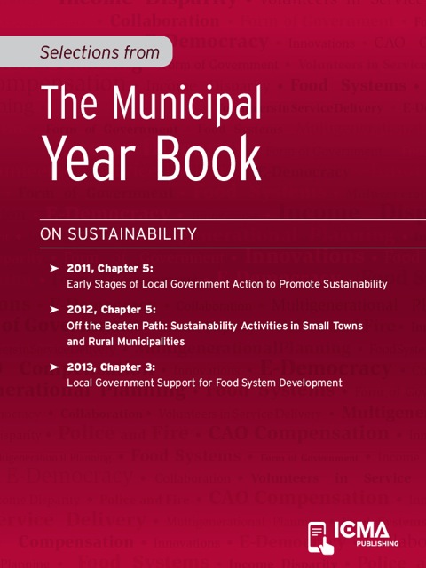 Cover image for book Selections from The Municipal Year Book: On Sustainability