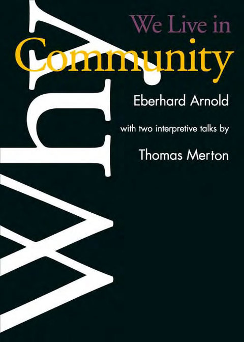 Cover image for book Why We Live in Community