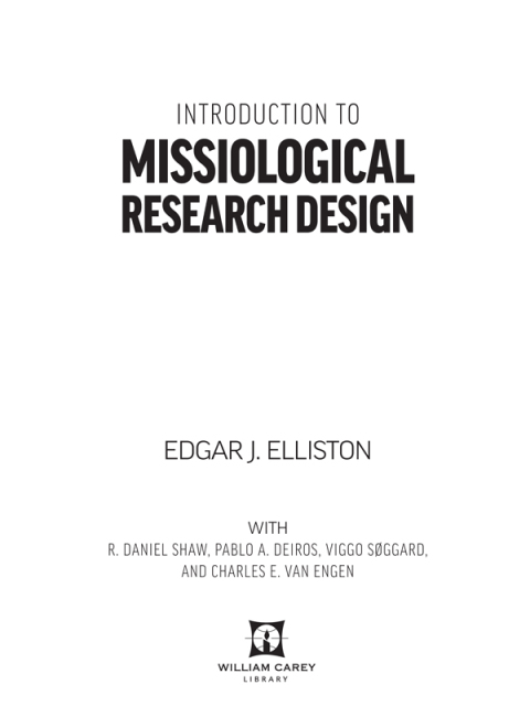 Introduction to Missiological Research Design 
