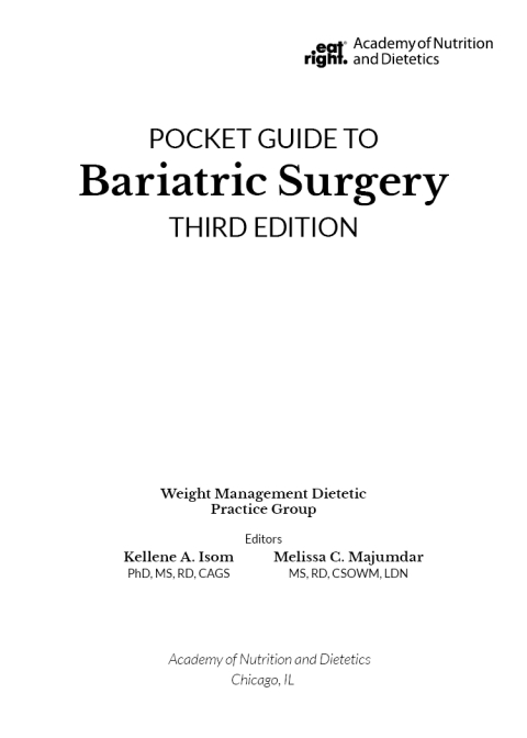 Cover image for book Academy of Nutrition and Dietetics Pocket Guide to Bariatric Surgery