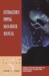 Omslagafbeelding: Estimator's Piping Man-Hour Manual 5th edition 9780884152590