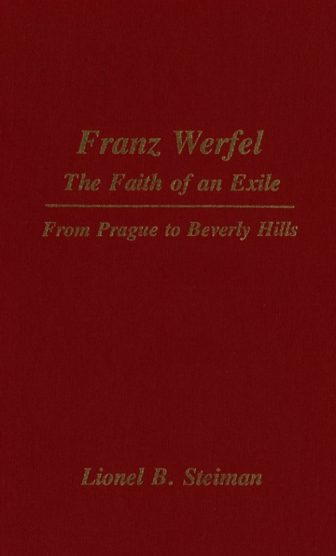 Cover image for book Franz Werfel: The Faith of an Exile