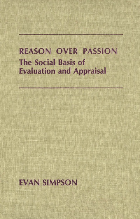 Cover image for book Reason Over Passion