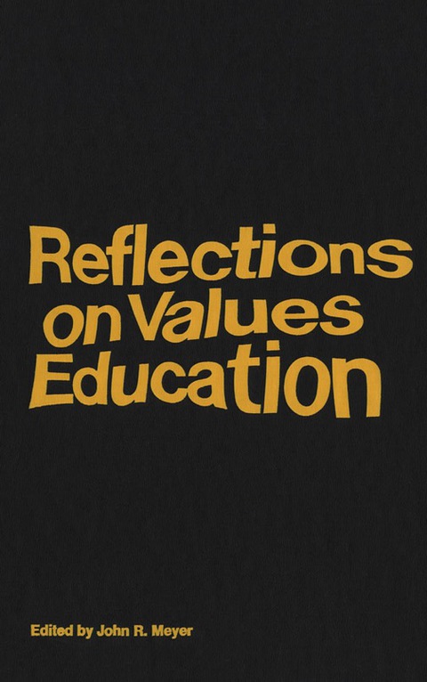 Cover image for book Reflections on Values Education
