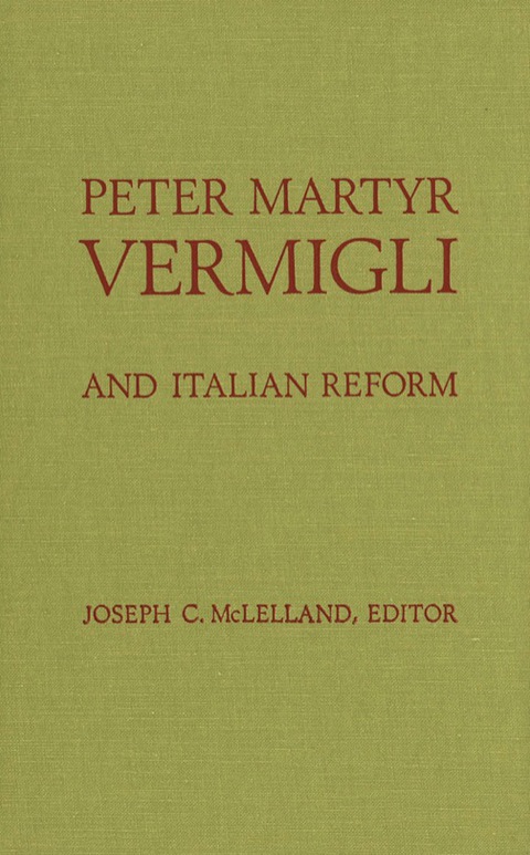 Cover image for book Peter Martyr Vermigli