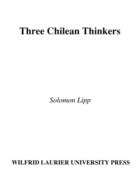 Cover image for book Three Chilean Thinkers