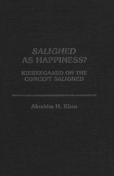 Cover image for book Salighed As Happiness?
