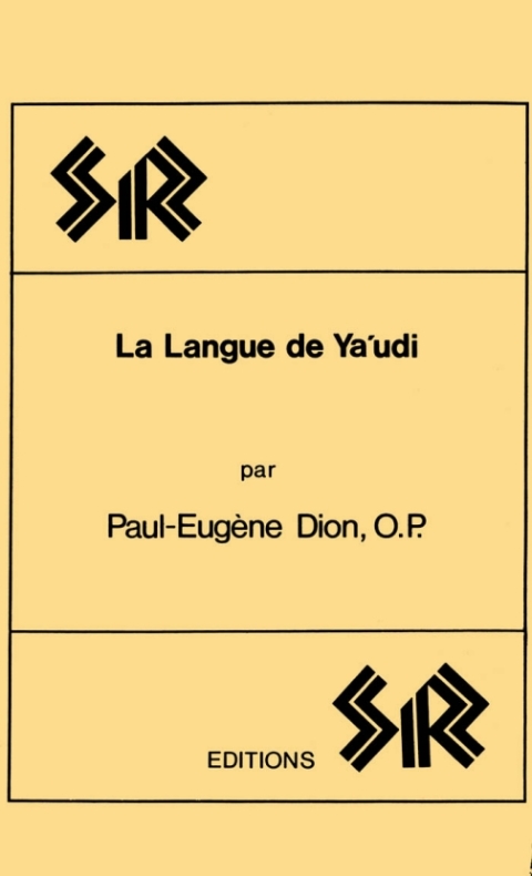 Cover image for book La Langue de Ya’udi