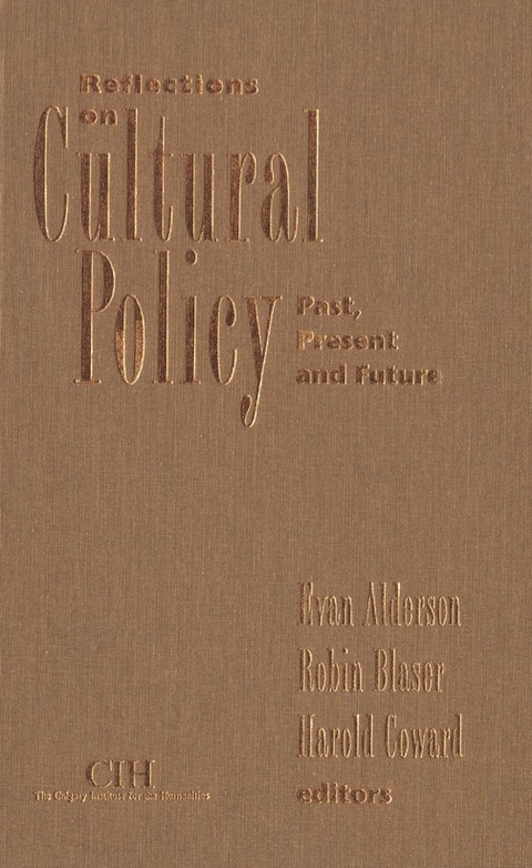 Cover image for book Reflections on Cultural Policy