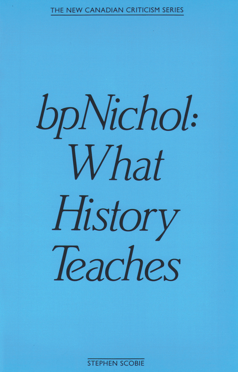 Cover image for book bpNichol