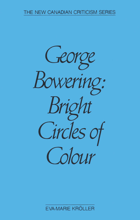 Cover image for book George Bowering