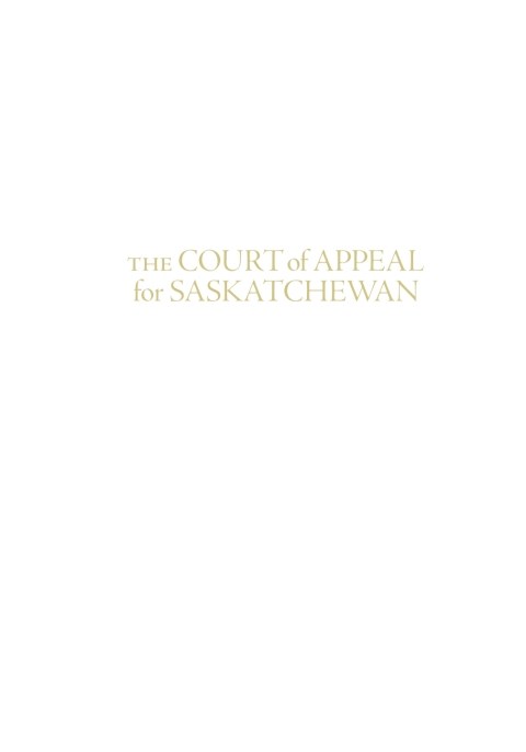 Cover image for book The Court of Appeal for Saskatachewan