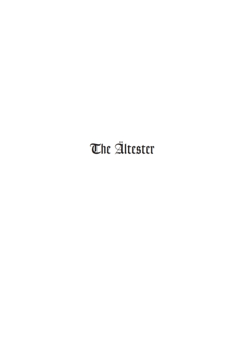 Cover image for book The Ältester