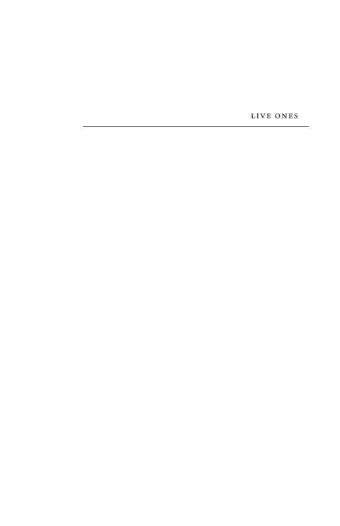 Cover image for book Live Ones