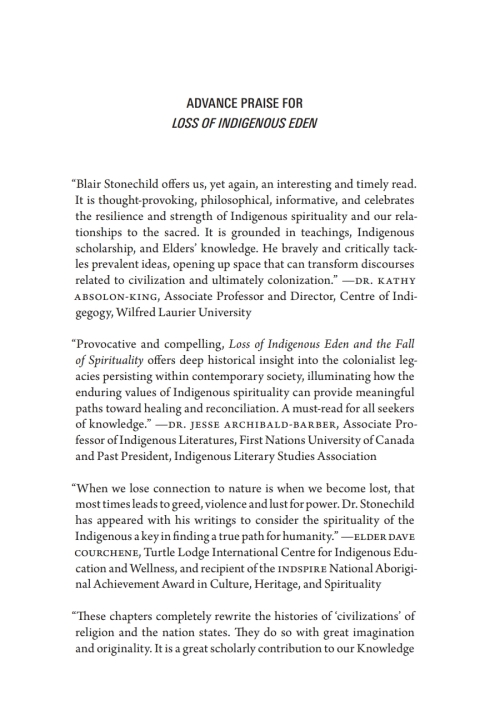 Cover image for book Loss of Indigenous Eden and the Fall of Spirituality