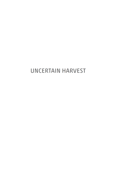 Cover image for book Uncertain Harvest