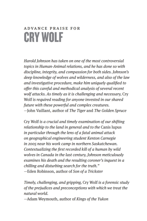 Cover image for book Cry Wolf