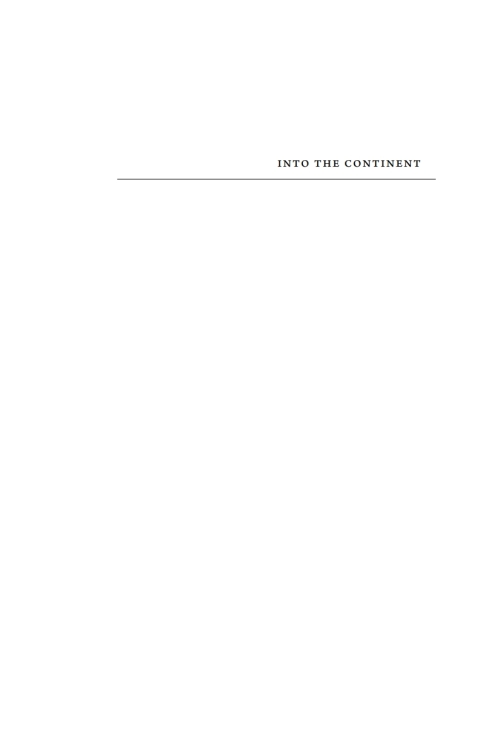 Cover image for book Into the Continent