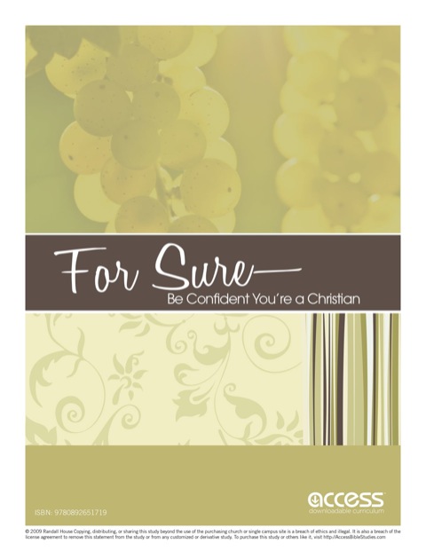 Cover image for book For Sure: Be Confident You're a Christian