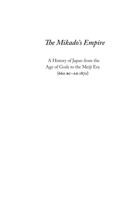 Cover image for book The Mikado's Empire